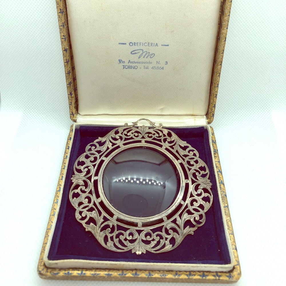 Antique Italian 800 Silver Frame